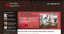 Desktop Screenshot of blueridgeappliances.com